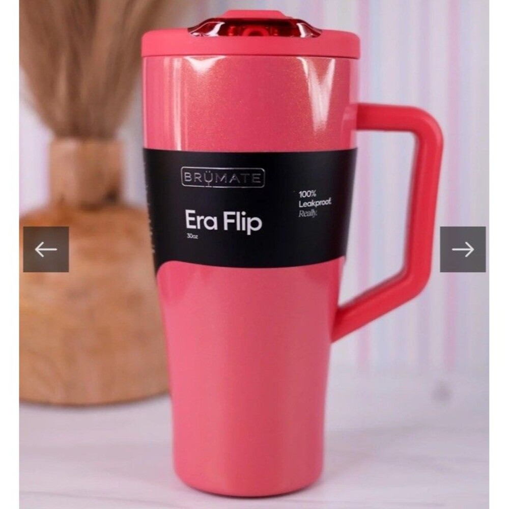 NEW Brumate Era Flip 40oz Shimmer Collection Tumbler Limited Edition Coral Cup